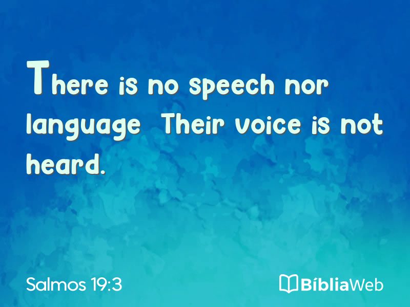 Salmos 19:3 em imagem para compartilhar