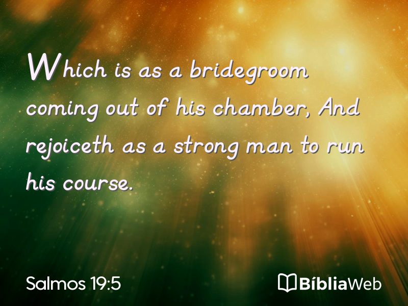 Salmos 19:5 em imagem para compartilhar