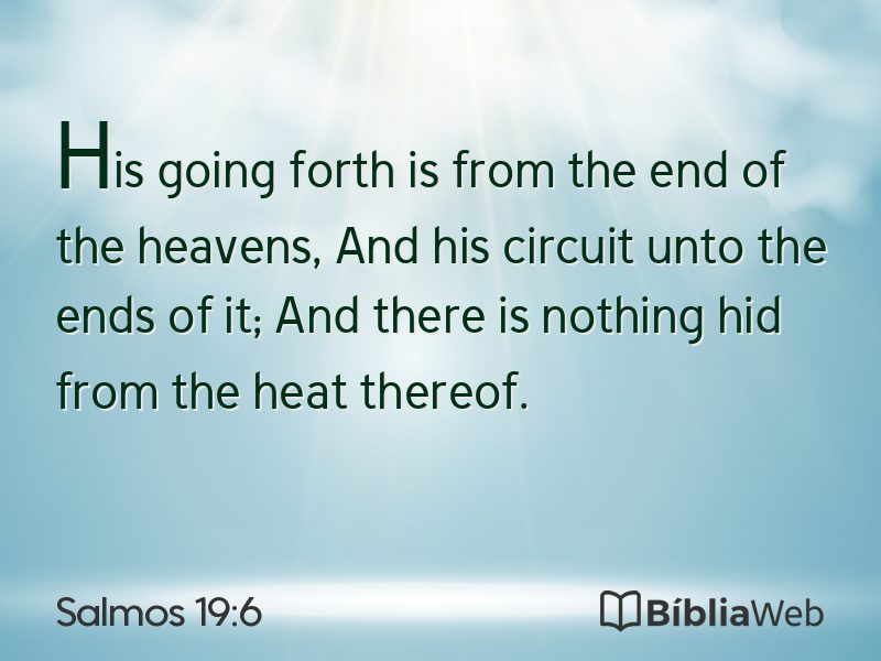 Salmos 19:6 em imagem para compartilhar