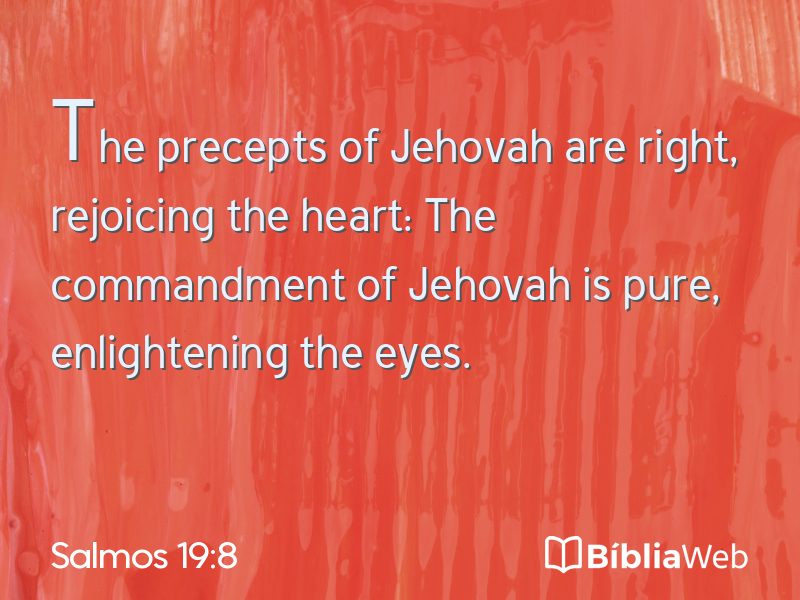 Salmos 19:8 em imagem para compartilhar