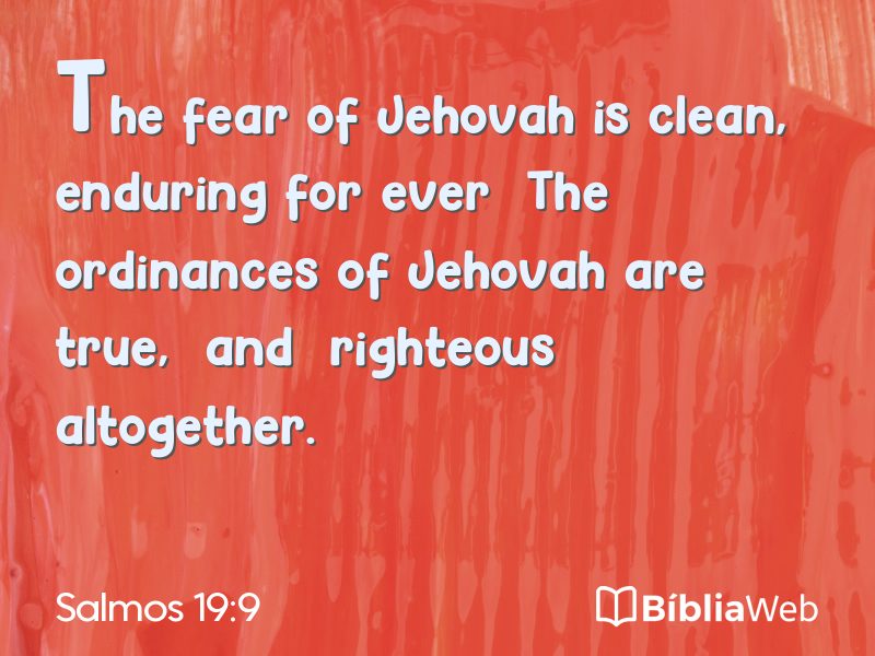 Salmos 19:9 em imagem para compartilhar