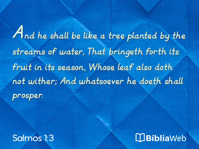 Salmos 1:3 em imagem para compartilhar