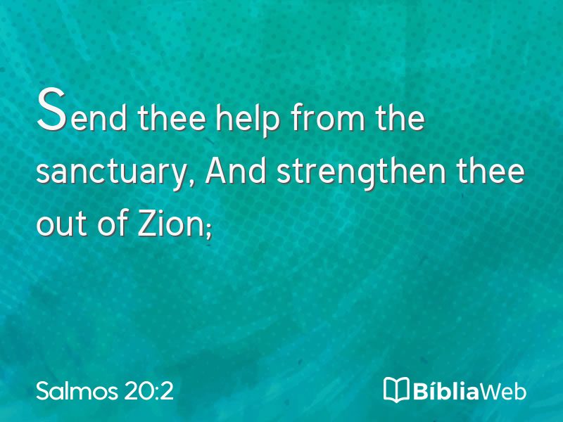 Salmos 20:2 em imagem para compartilhar