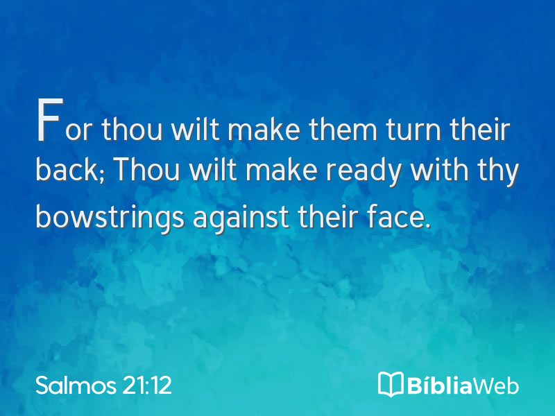 Salmos 21:12 em imagem para compartilhar