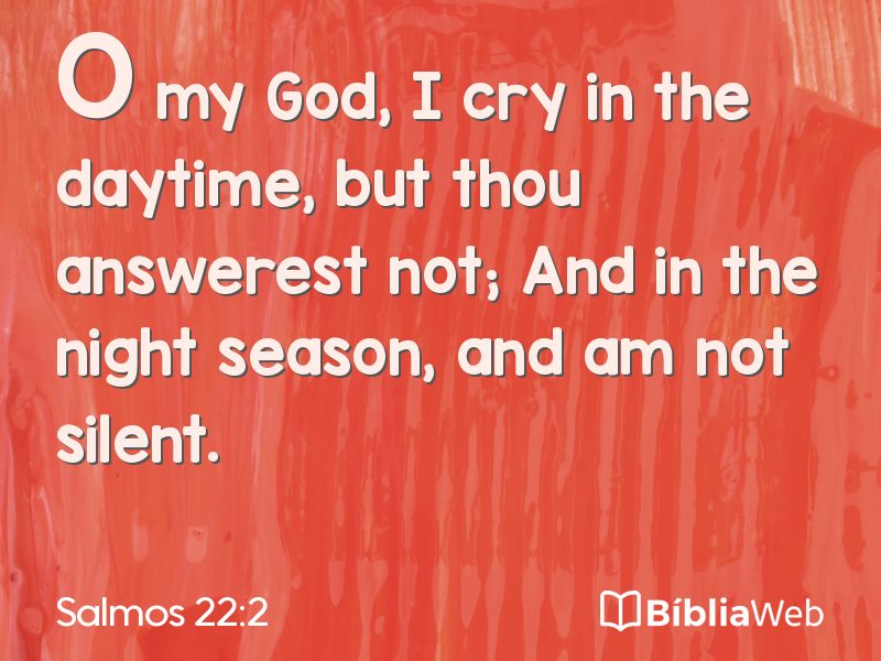 Salmos 22:2 em imagem para compartilhar