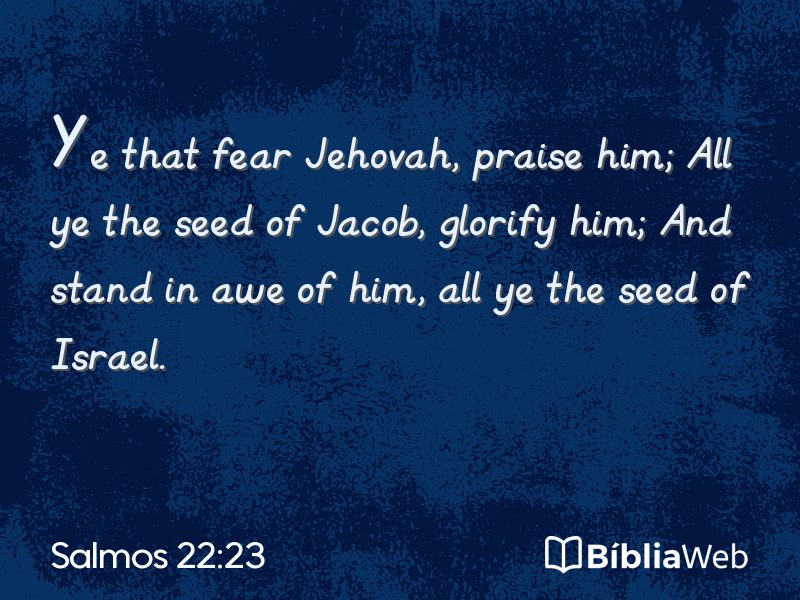 Salmos 22:23 em imagem para compartilhar