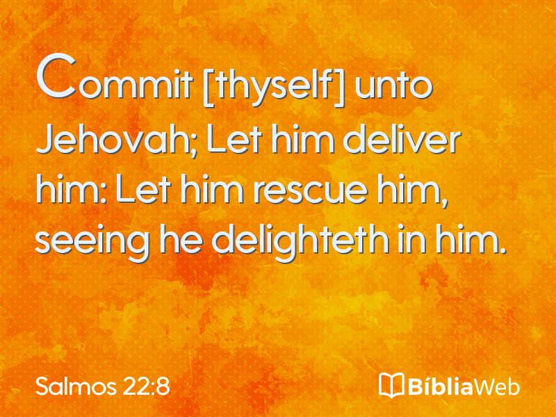 Salmos 22:8 em imagem para compartilhar
