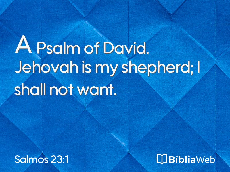 Salmos 23:1 em imagem para compartilhar