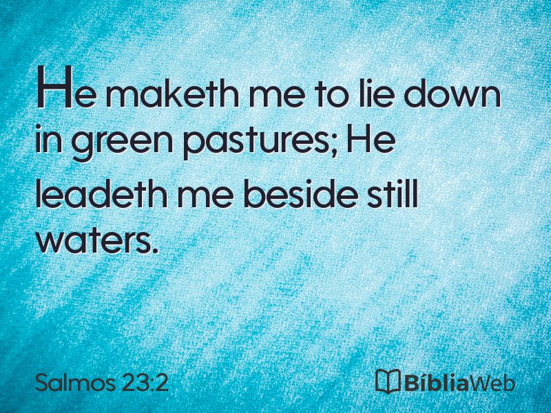 Salmos 23:2 em imagem para compartilhar