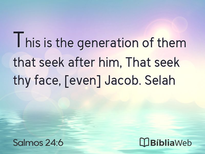 Salmos 24:6 em imagem para compartilhar
