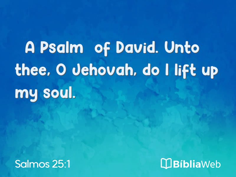 Salmos 25:1 em imagem para compartilhar