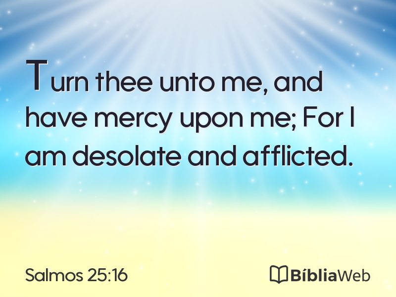 Salmos 25:16 em imagem para compartilhar