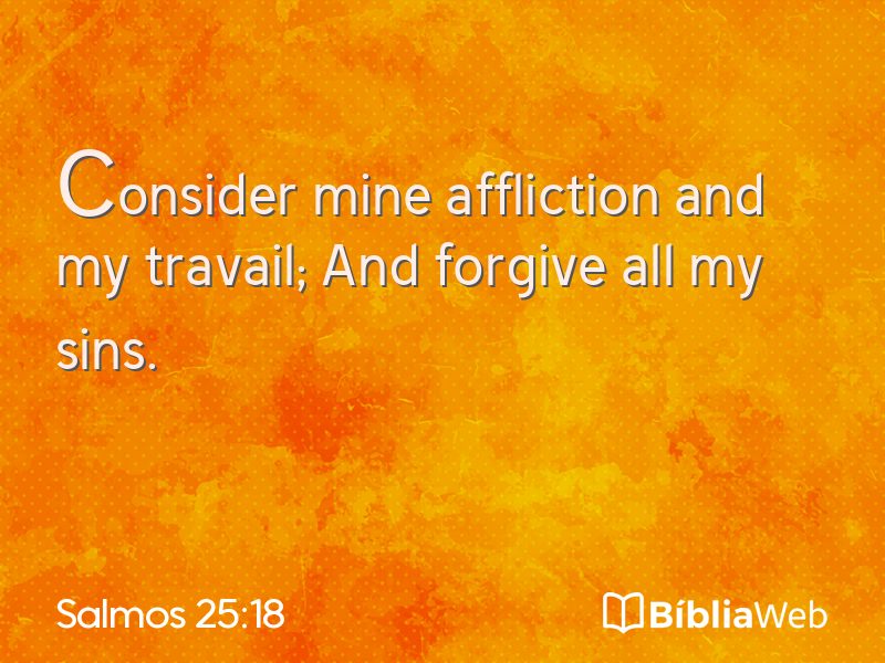 Salmos 25:18 em imagem para compartilhar