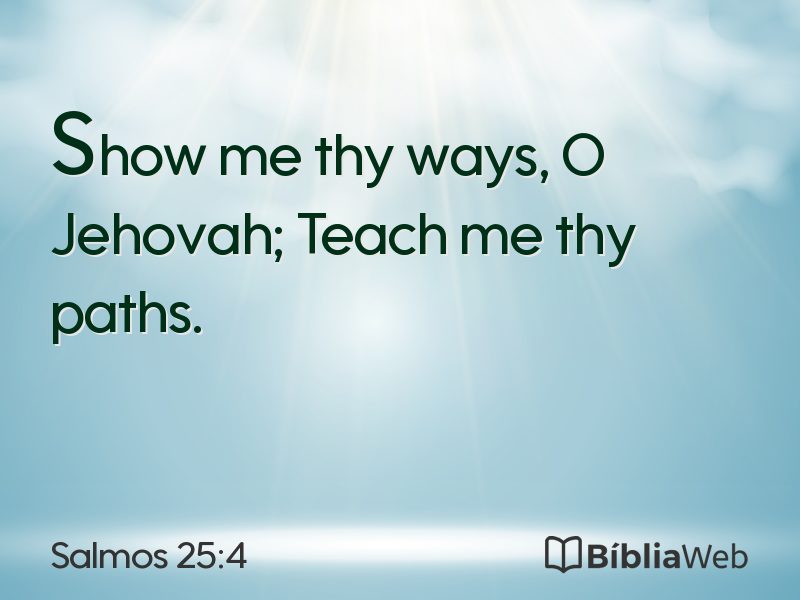 Salmos 25:4 em imagem para compartilhar