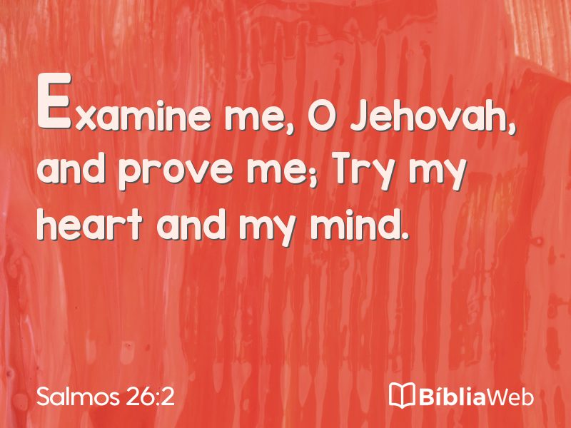 Salmos 26:2 em imagem para compartilhar