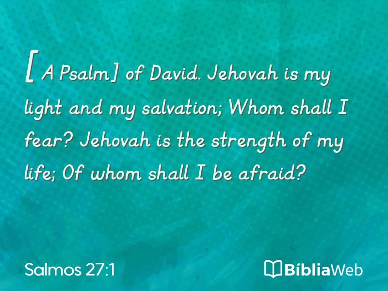 Salmos 27:1 em imagem para compartilhar