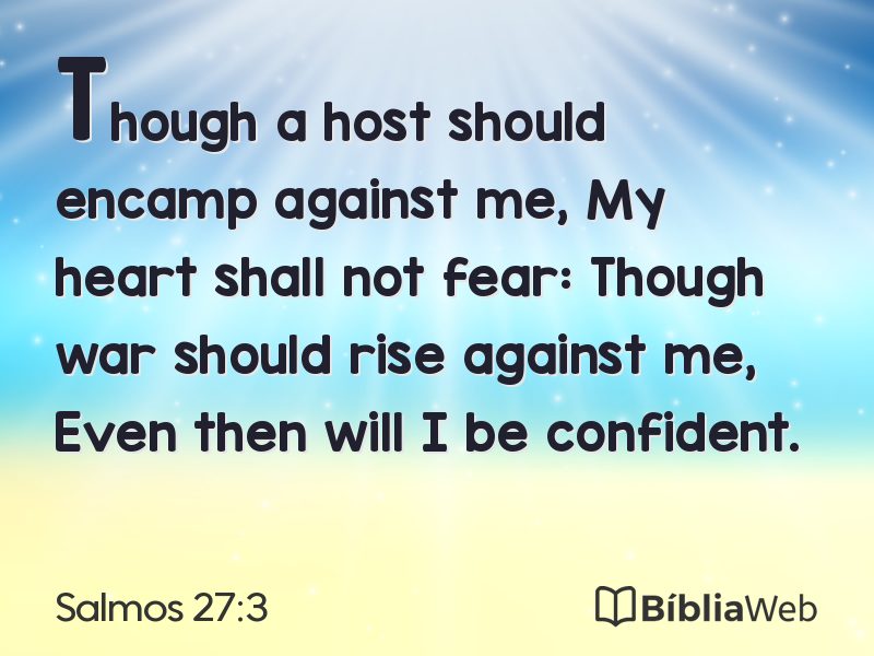Salmos 27:3 em imagem para compartilhar