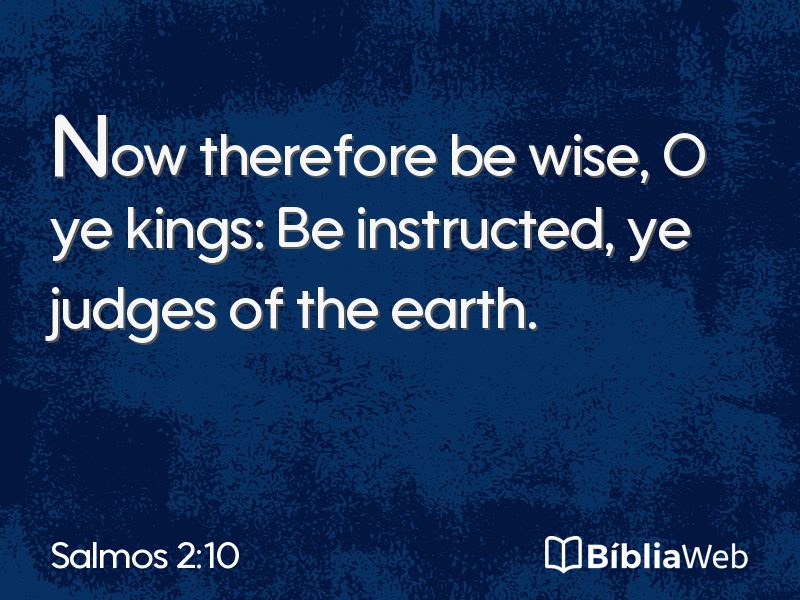 Salmos 2:10 em imagem para compartilhar