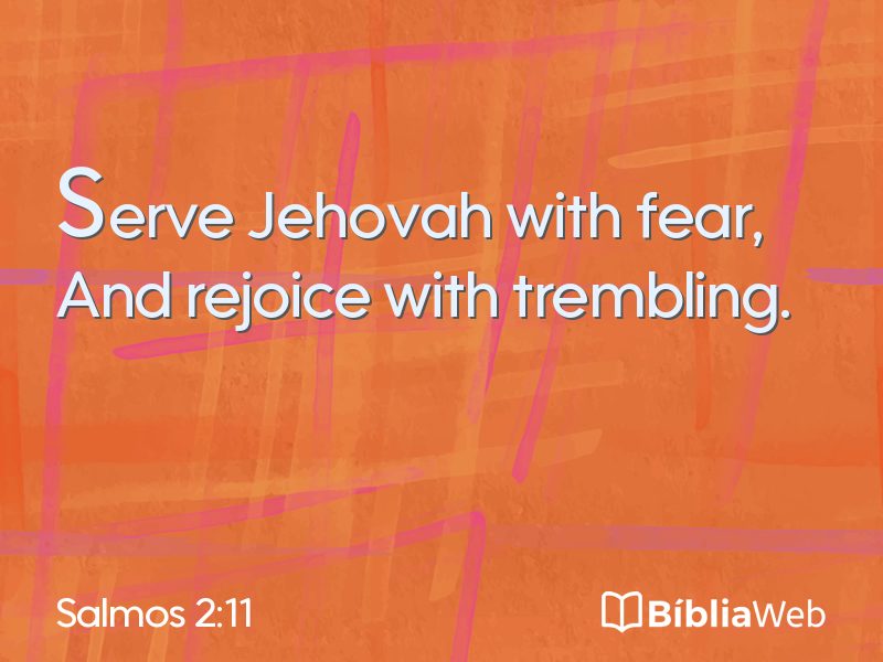 Salmos 2:11 em imagem para compartilhar