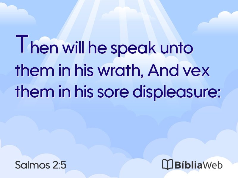 Salmos 2:5 em imagem para compartilhar