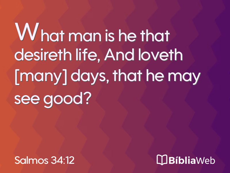 Salmos 34:12 em imagem para compartilhar