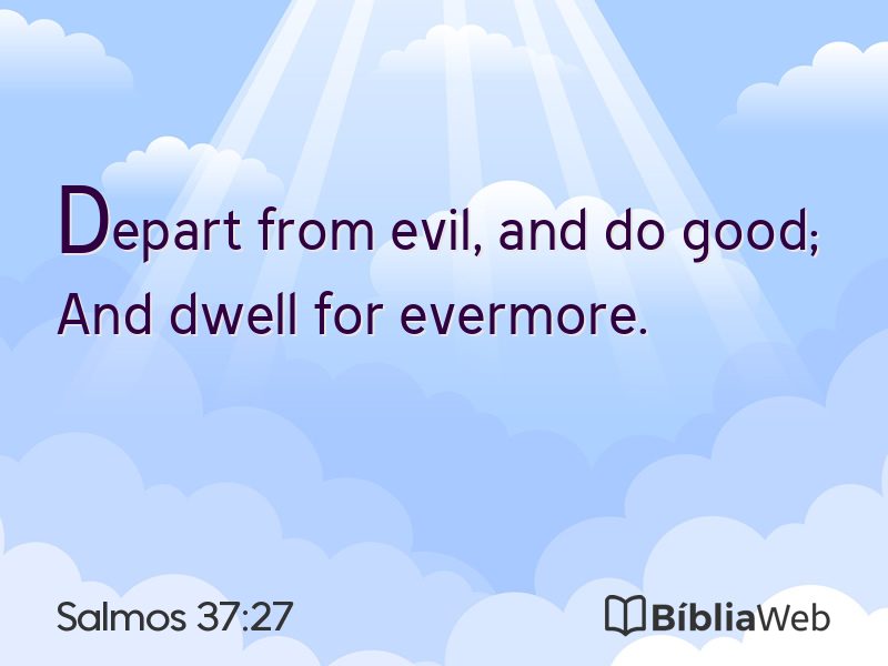 Salmos 37:27 em imagem para compartilhar