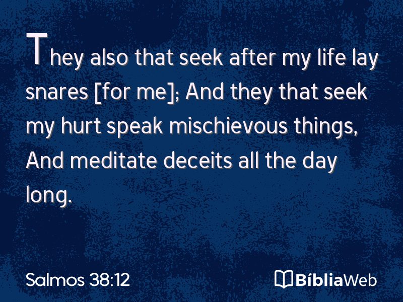 Salmos 38:12 em imagem para compartilhar