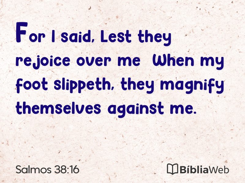Salmos 38:16 em imagem para compartilhar
