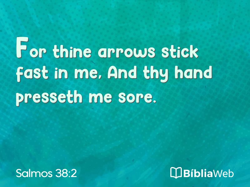 Salmos 38:2 em imagem para compartilhar