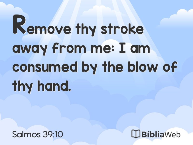 Salmos 39:10 em imagem para compartilhar