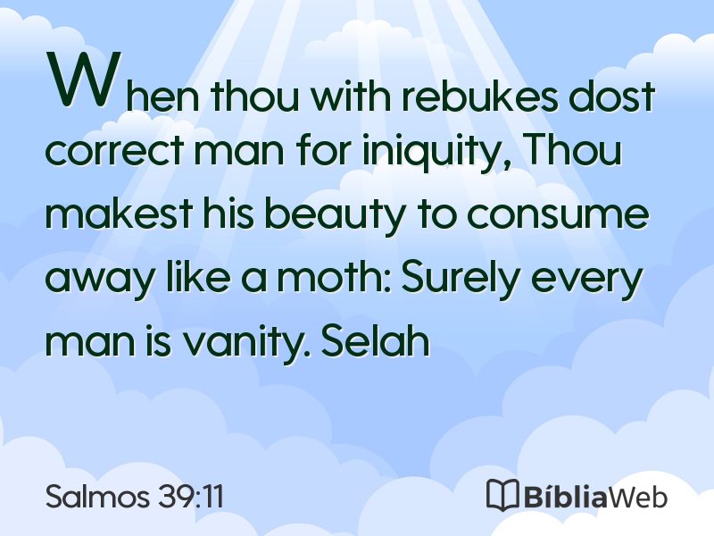 Salmos 39:11 em imagem para compartilhar