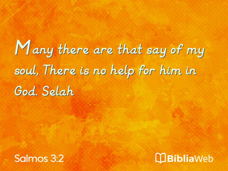 Salmos 3:2 em imagem para compartilhar