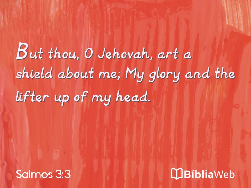 Salmos 3:3 em imagem para compartilhar