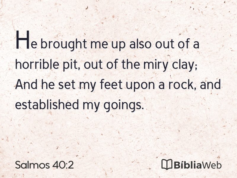 Salmos 40:2 em imagem para compartilhar
