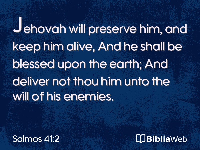 Salmos 41:2 em imagem para compartilhar