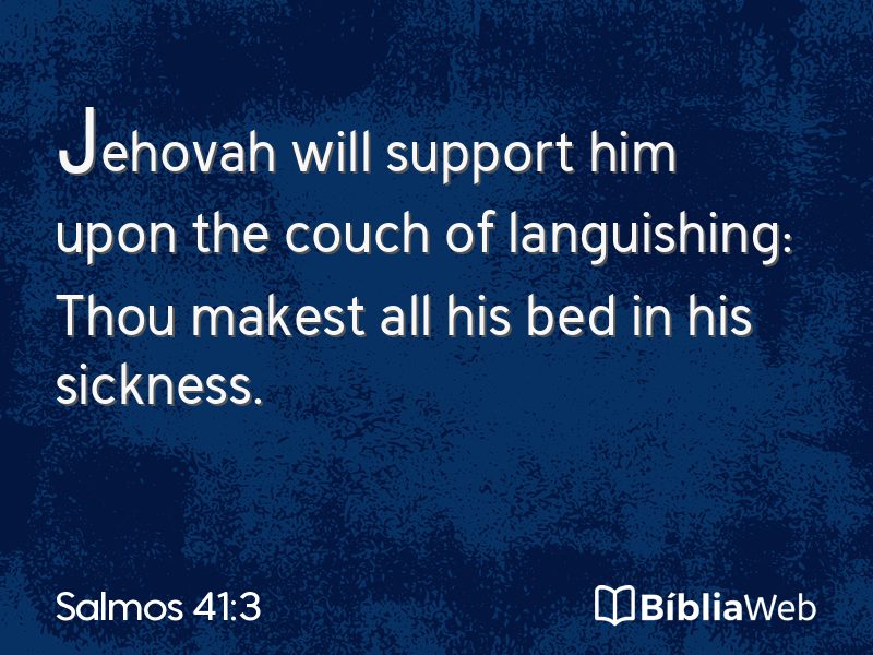 Salmos 41:3 em imagem para compartilhar