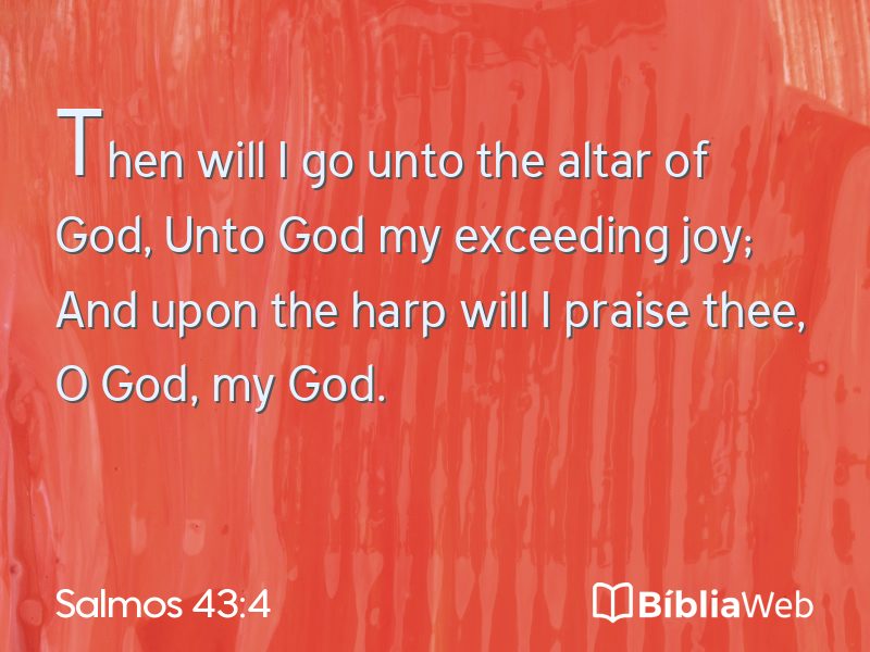 Salmos 43:4 em imagem para compartilhar