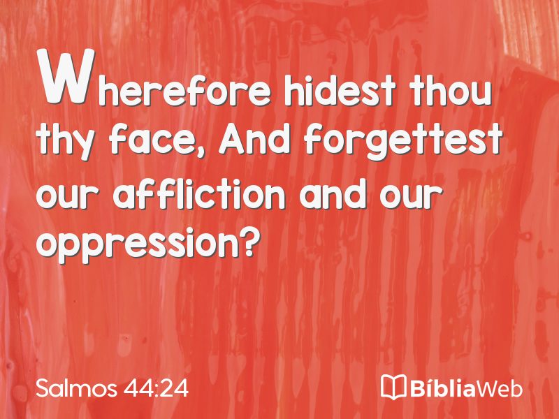 Salmos 44:24 em imagem para compartilhar