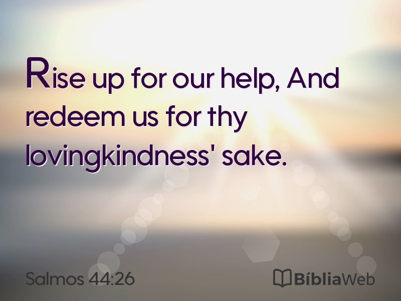 Salmos 44:26 em imagem para compartilhar
