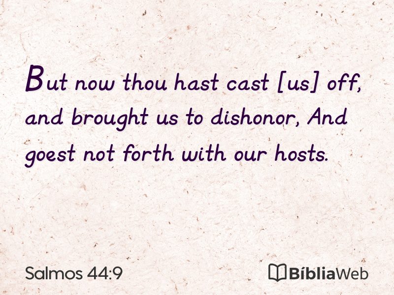 Salmos 44:9 em imagem para compartilhar