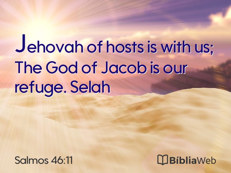 Salmos 46:11 em imagem para compartilhar