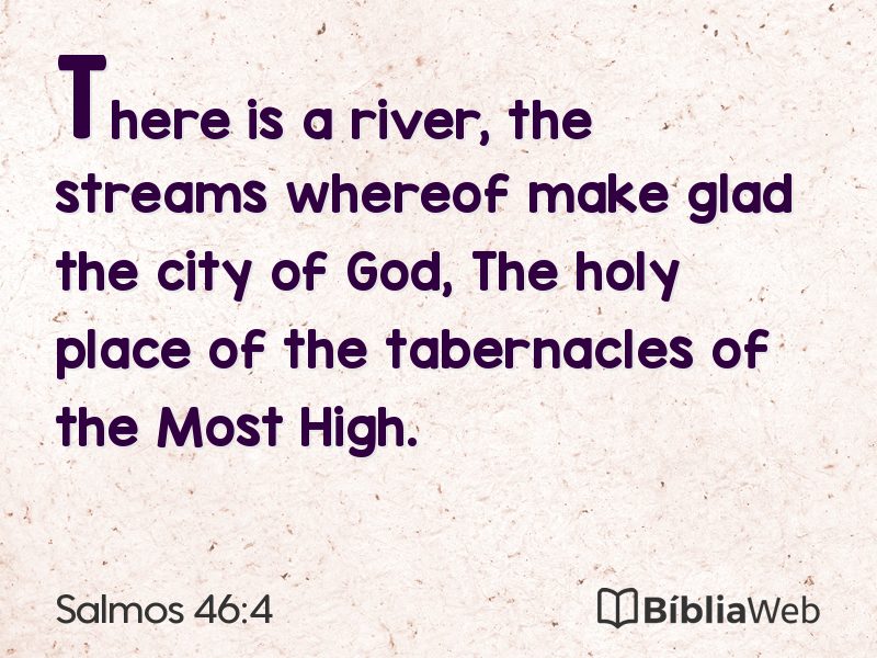 Salmos 46:4 em imagem para compartilhar