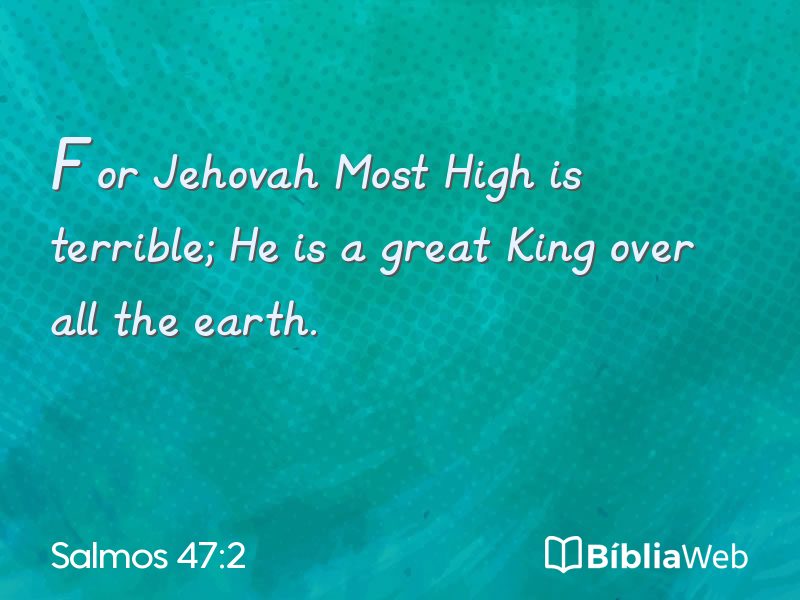 Salmos 47:2 em imagem para compartilhar