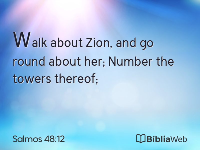 Salmos 48:12 em imagem para compartilhar
