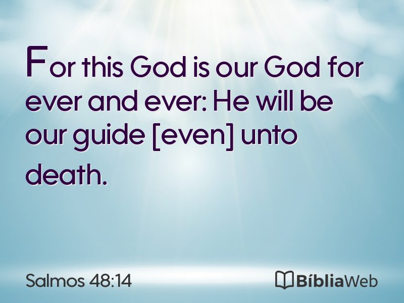 Salmos 48:14 em imagem para compartilhar