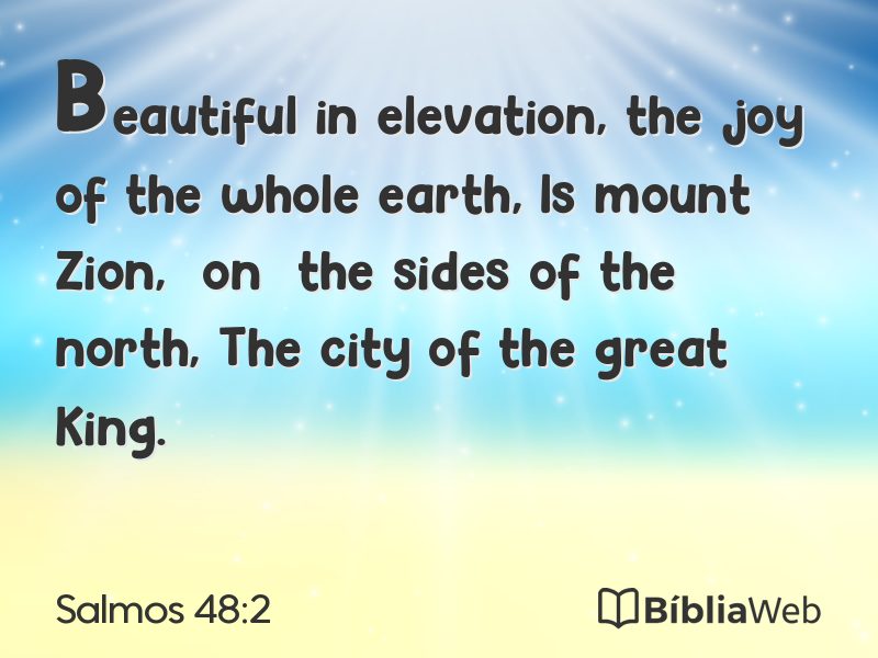 Salmos 48:2 em imagem para compartilhar