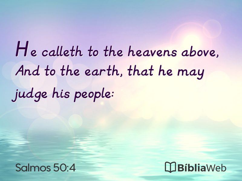Salmos 50:4 em imagem para compartilhar