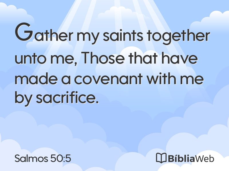 Salmos 50:5 em imagem para compartilhar