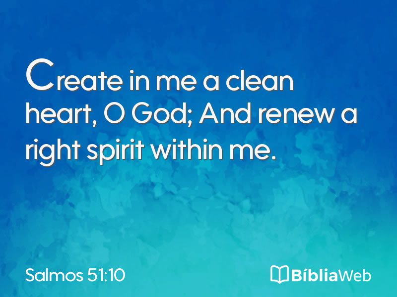 Salmos 51:10 em imagem para compartilhar