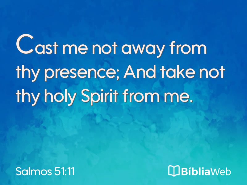 Salmos 51:11 em imagem para compartilhar